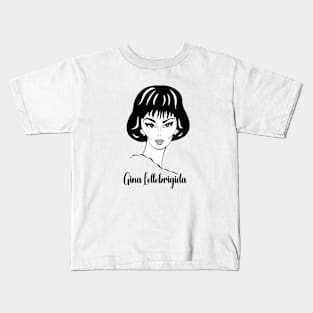 GINA LOLLOBRIGIDA FAN ART Kids T-Shirt